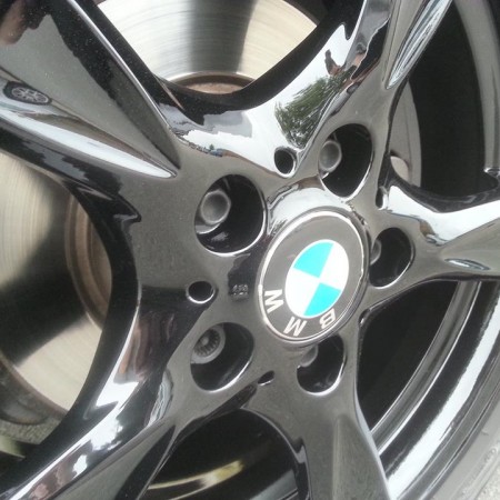 BMW Gloss Black Alloy Wheels Painting Nottingham Derby & Long Eaton