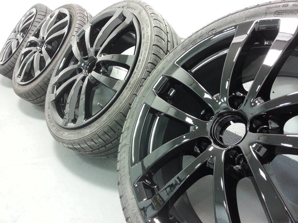 Gloss Black Alloy Wheel Painting Nottingham, Derby & Long Eaton