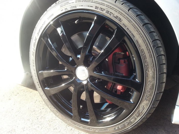 Seat FR alloy wheel refurbishment Nottingham Derby & Long Eaton