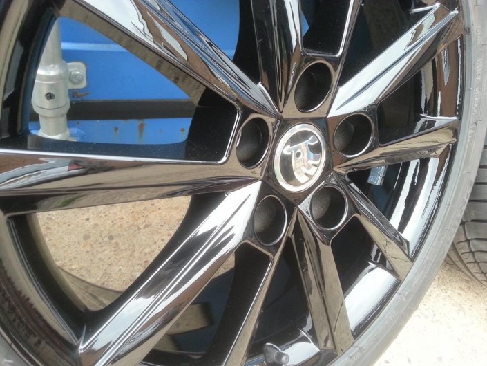 Skoda Gloss Black Alloy Wheels Painting Nottingham Derby & Long Eaton