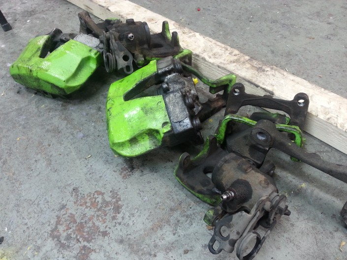 Focus RS Brake Caliper Painting Nottingham Derby and Long Eaton