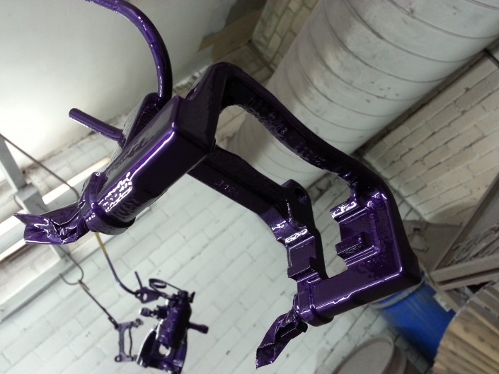 Focus RS Brake Cadburys purple Caliper Painting Nottingham Derby and Long Eaton