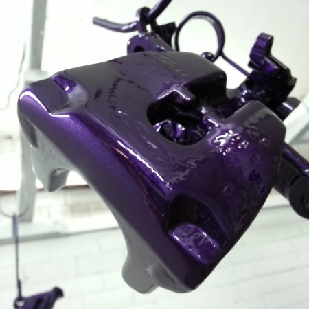 Focus RS Brake Cadburys purple Caliper Painting Nottingham Derby and Long Eaton