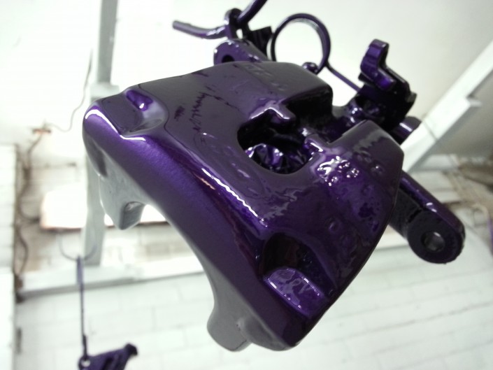 Focus RS Brake Cadburys purple Caliper Painting Nottingham Derby and Long Eaton