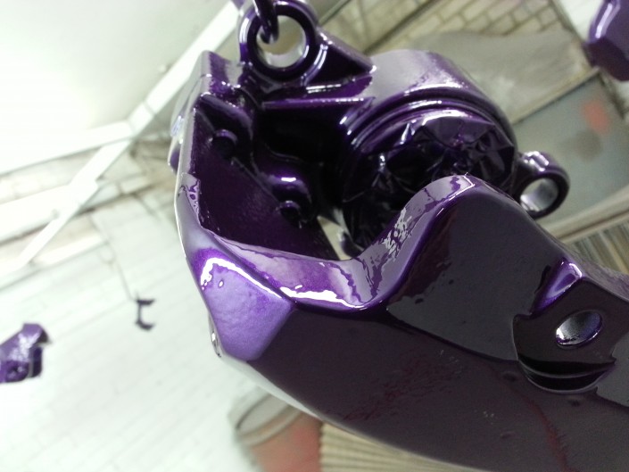 Focus RS Brake Cadburys purple Caliper Painting Nottingham Derby and Long Eaton