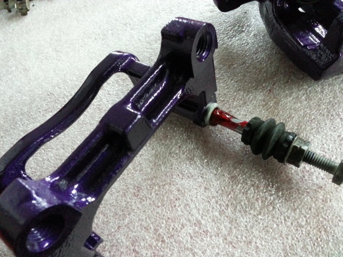 Focus RS Brake Cadburys purple Caliper Painting Nottingham Derby and Long Eaton