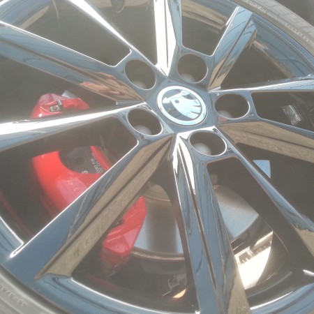 Skoda VRS Brake Caliper Painting Nottingham, Derby & Long Eaton