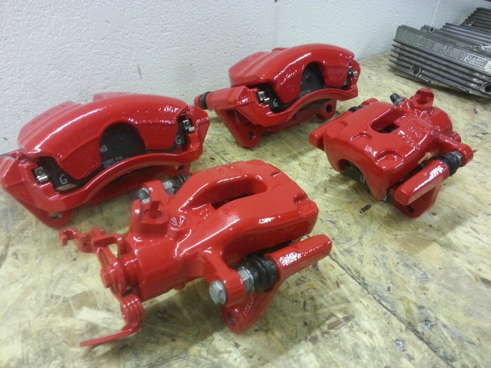 Skoda VRS Brake Caliper Painting Nottingham, Derby & Long Eaton