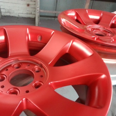 BMW Candy Red Alloy Wheel Painting Nottingham, Derby & Long Eaton