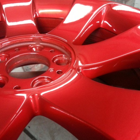 BMW Candy Red Alloy Wheel Painting Nottingham, Derby & Long Eaton