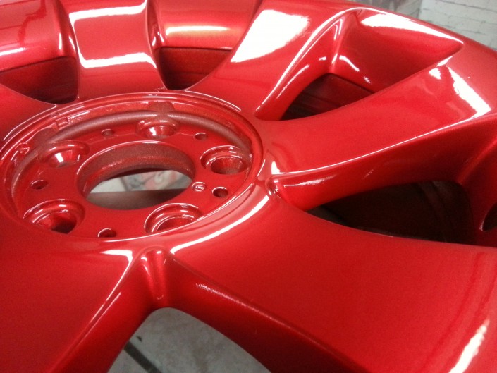 BMW Candy Red Alloy Wheel Painting Nottingham, Derby & Long Eaton