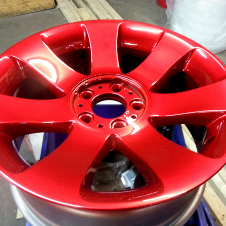 BMW Candy Red Alloy Wheel Painting Nottingham, Derby & Long Eaton