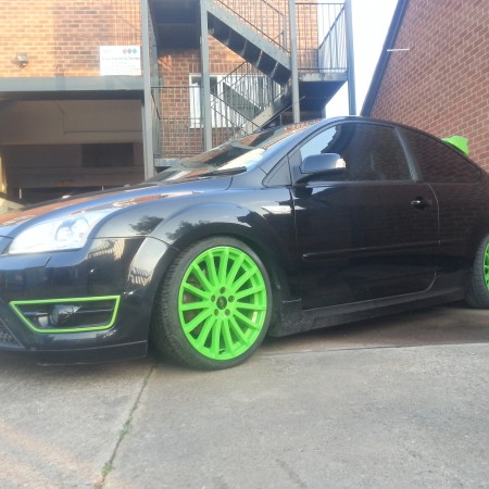 Focus RS Green Alloys Nottingham, Derby & Long Eaton