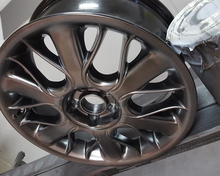 Rover alloy wheels shadow chrome effect finish