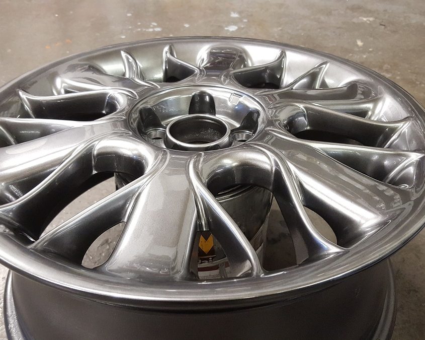Rover alloy wheels shadow chrome effect finish