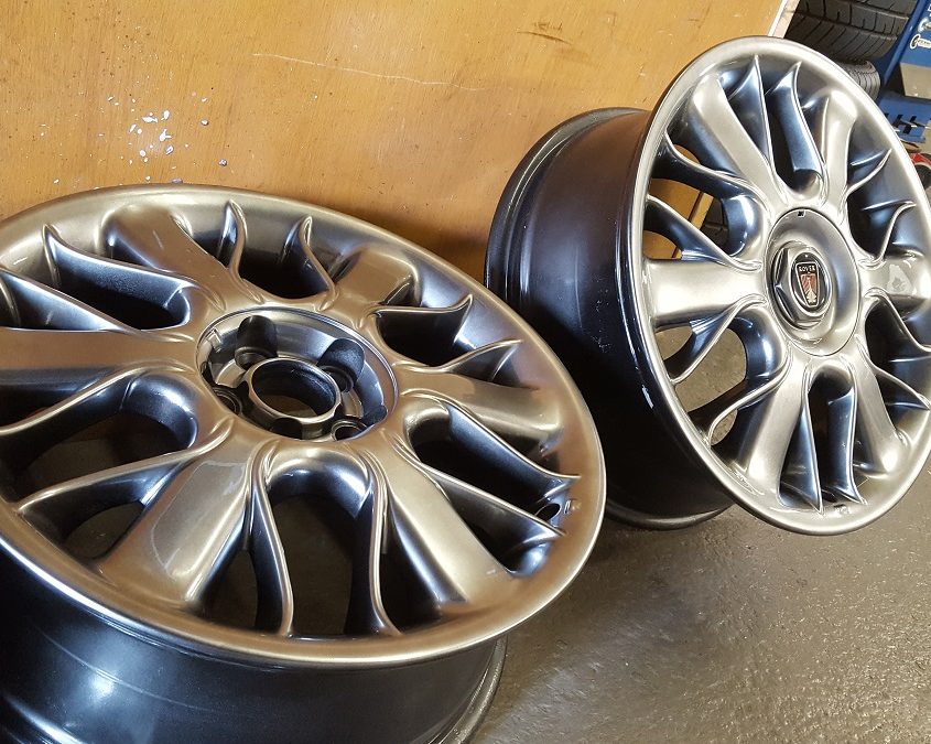 Rover alloy wheels shadow chrome effect finish