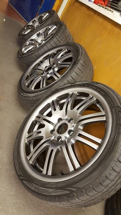 BMW alloy wheels shadow chrome effect finish Nottingham, Derby & Long Eaton