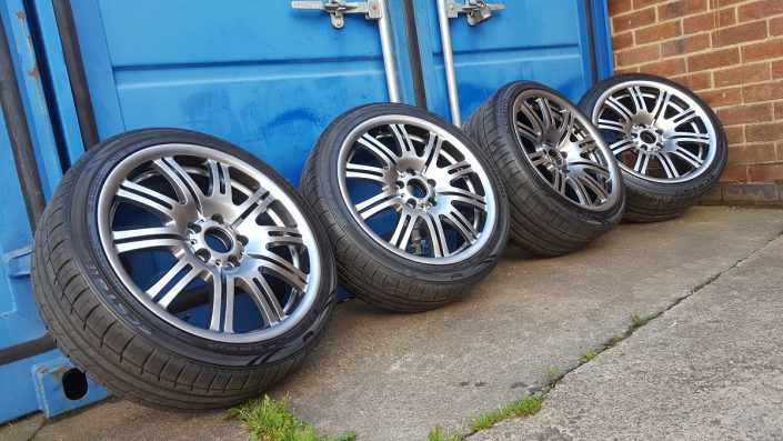 BMW alloy wheels shadow chrome effect finish Nottingham, Derby & Long Eaton