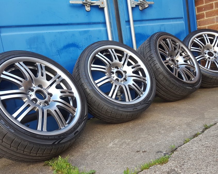 BMW alloy wheels shadow chrome effect finish Nottingham, Derby & Long Eaton