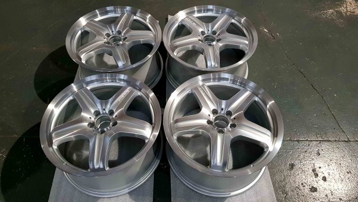 Mercedes ML diamond cut alloy wheel refurbishment Derby Nottingham