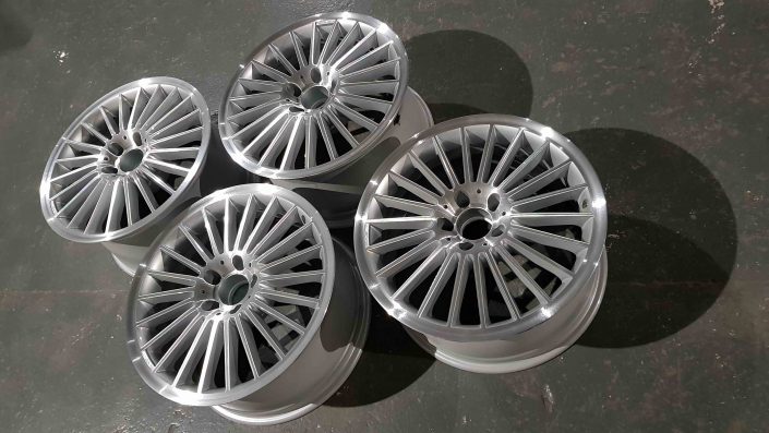 SL55 staggered AMG OEM diamond cut alloy wheels derby nottingham east midlands