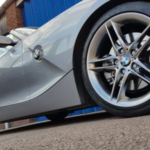 shadow chrome wet paint finish on this BMW Z4