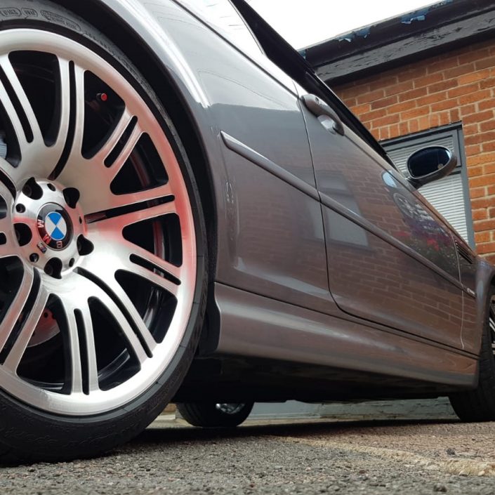 BMW E46 M3 OEM diamond cut alloy wheel refurbishment Nottigham, Derby, Long Eaton